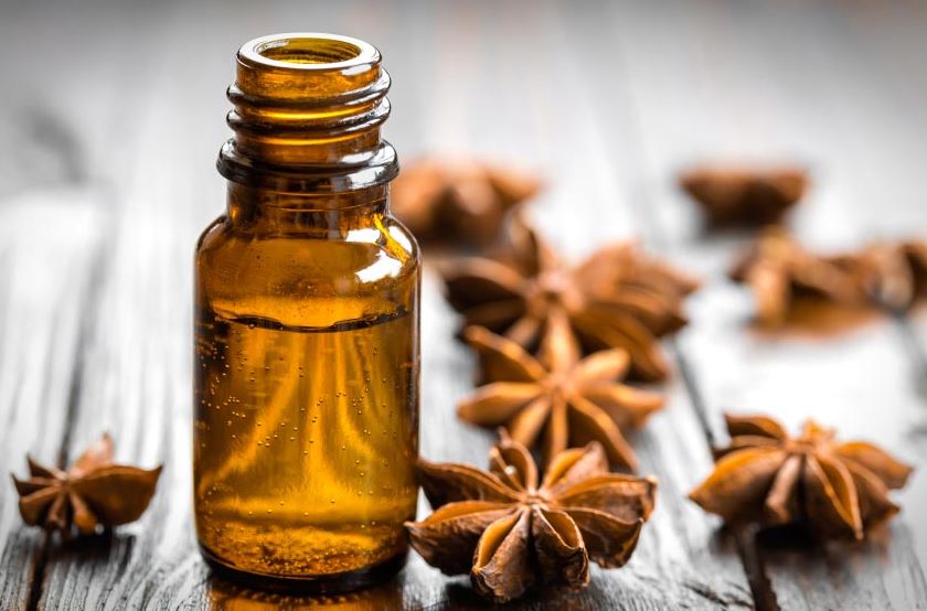 essential oil in bottle